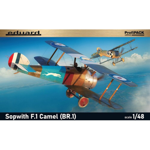 1/48 Eduard British WWI fighter aircraft Sopwith F.1 Camel with Bentley BR.1 Rotary engine 82171